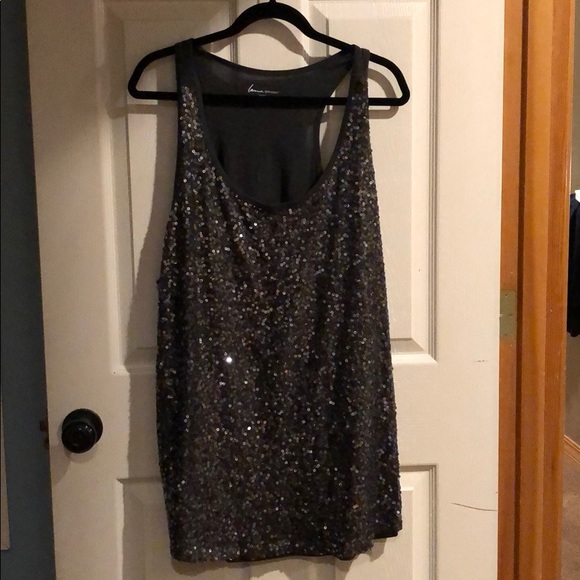 Grey Sequence tank top - Picture 1 of 3